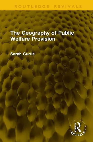 The Geography of Public Welfare Provision cover
