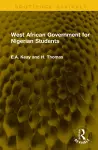 West African Government for Nigerian Students cover