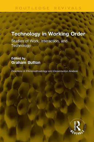 Technology in Working Order cover