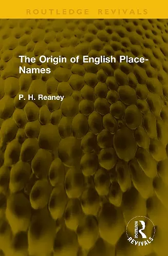 The Origin of English Place-Names cover