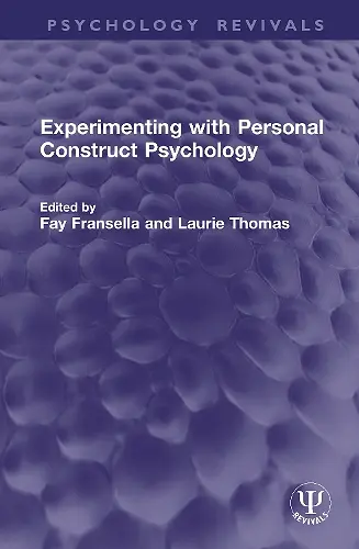 Experimenting with Personal Construct Psychology cover