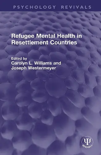 Refugee Mental Health in Resettlement Countries cover