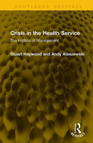 Crisis in the Health Service cover