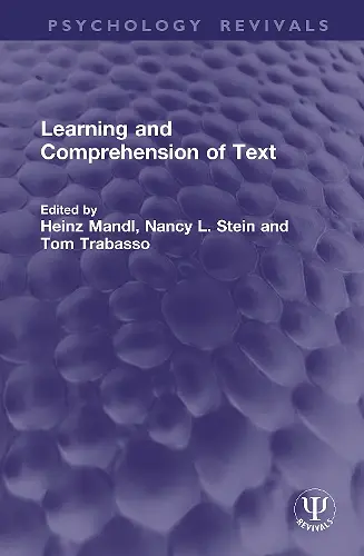 Learning and Comprehension of Text cover