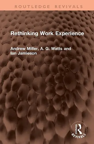 Rethinking Work Experience cover