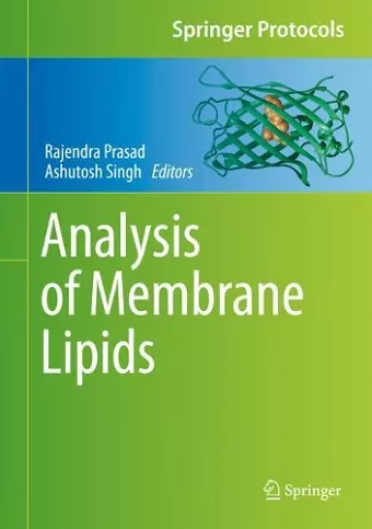 Analysis of Membrane Lipids cover