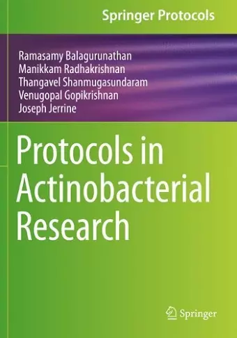 Protocols in Actinobacterial Research cover
