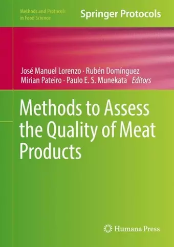 Methods to Assess the Quality of Meat Products cover