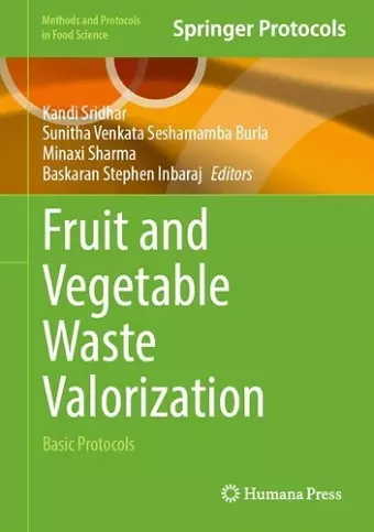 Fruit and Vegetable Waste Valorization cover