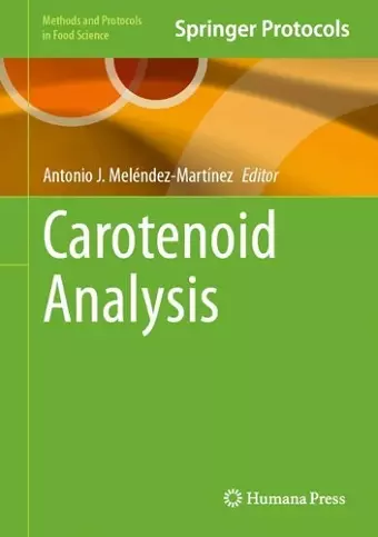 Carotenoid Analysis cover