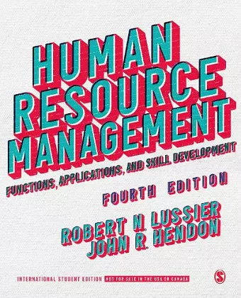 Human Resource Management - International Student Edition cover