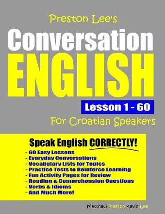 Preston Lee's Conversation English For Croatian Speakers Lesson 1 - 60 cover