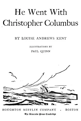 He Went With Christopher Columbus cover