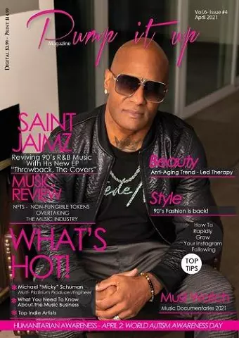 Pump it up Magazine - Rising RnB Icon Saint Jaimz cover