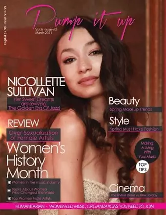 Pump it up Magazine - Nicollette Sullivan - Women's History Month Edition cover