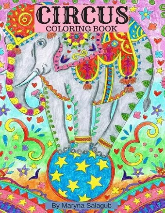 Circus coloring book cover