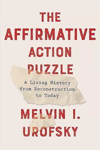 The Affirmative Action Puzzle cover