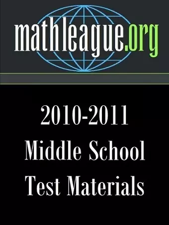 Middle School Test Materials 2010-2011 cover