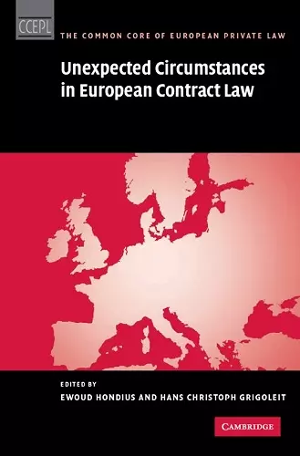 Unexpected Circumstances in European Contract Law cover