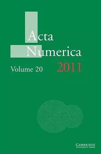 Acta Numerica 2011: Volume 20 cover