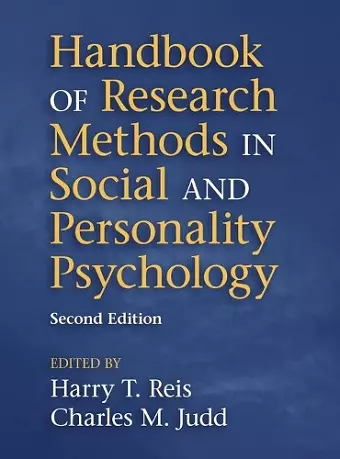 Handbook of Research Methods in Social and Personality Psychology cover