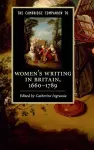 The Cambridge Companion to Women's Writing in Britain, 1660–1789 cover