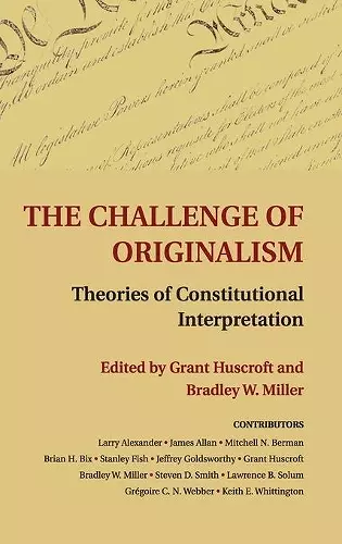 The Challenge of Originalism cover