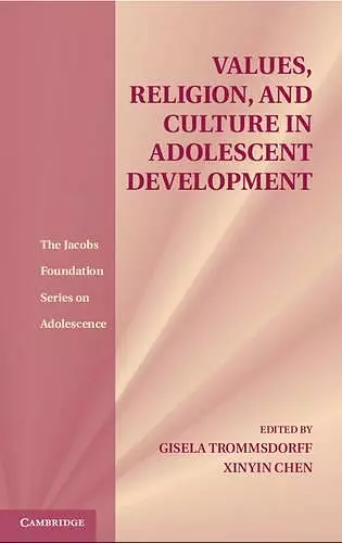 Values, Religion, and Culture in Adolescent Development cover