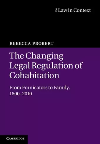 The Changing Legal Regulation of Cohabitation cover