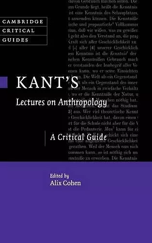 Kant's Lectures on Anthropology cover