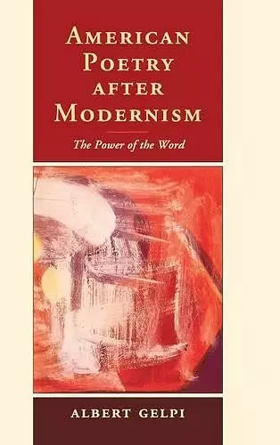 American Poetry after Modernism cover