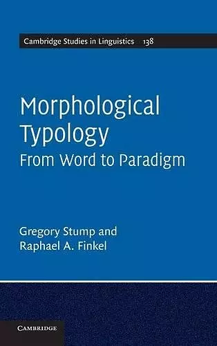 Morphological Typology cover