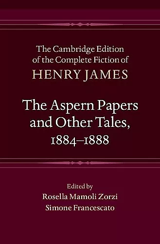 The Aspern Papers and Other Tales, 1884–1888 cover