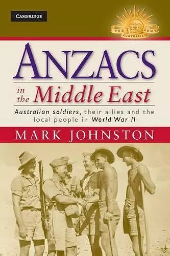 Anzacs in the Middle East cover