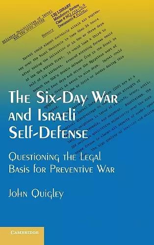 The Six-Day War and Israeli Self-Defense cover