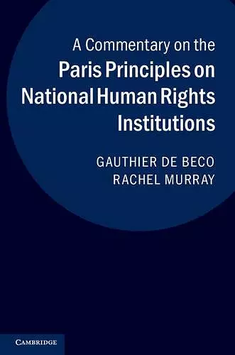 A Commentary on the Paris Principles on National Human Rights Institutions cover