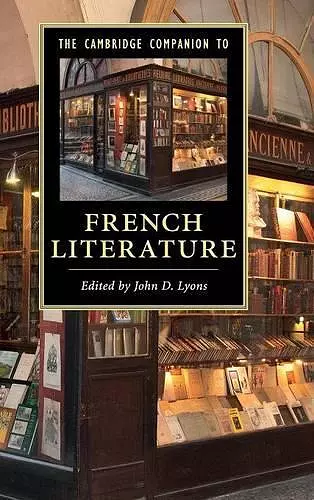 The Cambridge Companion to French Literature cover