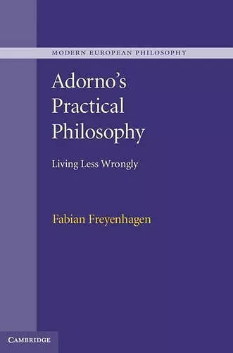 Adorno's Practical Philosophy cover