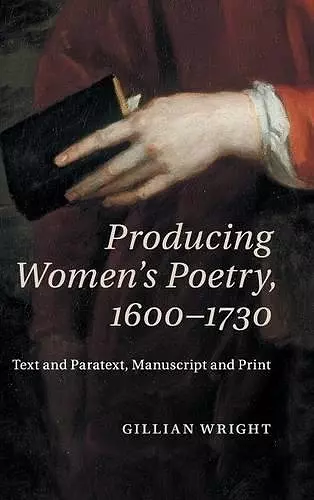 Producing Women's Poetry, 1600–1730 cover