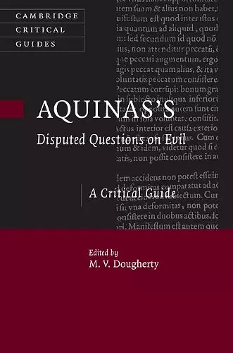 Aquinas's Disputed Questions on Evil cover