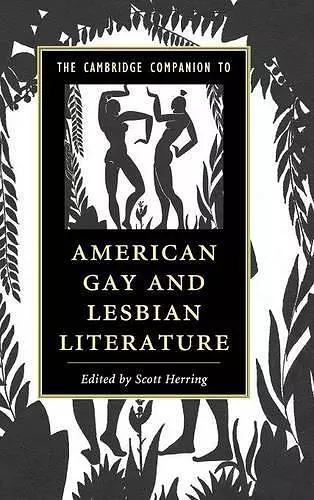 The Cambridge Companion to American Gay and Lesbian Literature cover