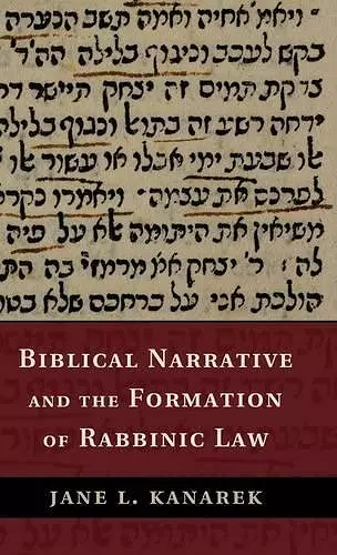 Biblical Narrative and the Formation of Rabbinic Law cover