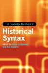 The Cambridge Handbook of Historical Syntax cover