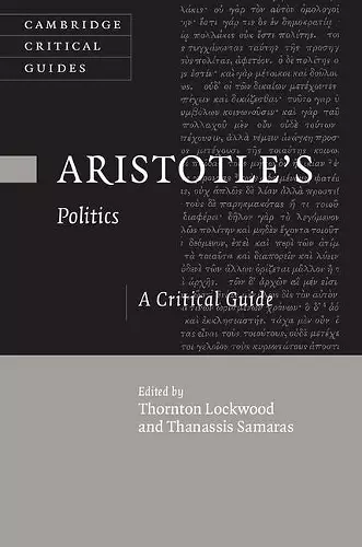 Aristotle's Politics cover