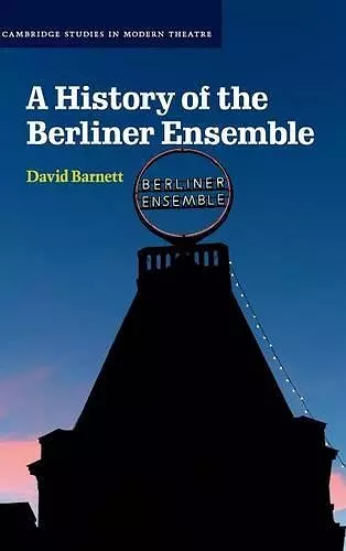 A History of the Berliner Ensemble cover