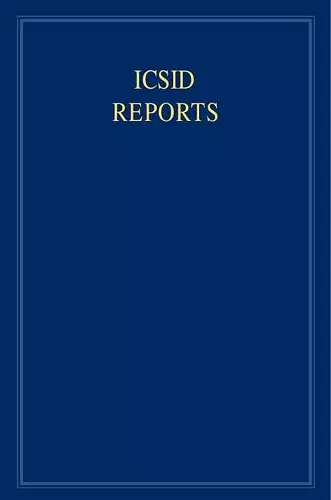 ICSID Reports: Volume 18 cover