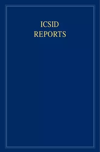 ICSID Reports: Volume 19 cover