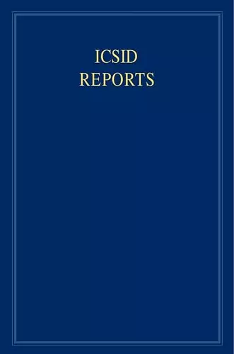 ICSID Reports: Volume 20 cover