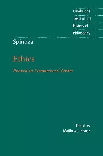 Spinoza: Ethics cover