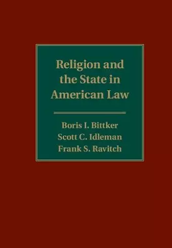 Religion and the State in American Law cover